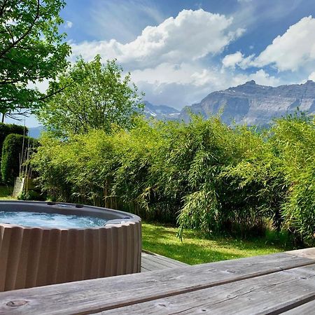 Appartement Avec Jacuzzi Dans Chalet Prive, Grande Terrasse, Parking Gratuit Les Houches Bagian luar foto